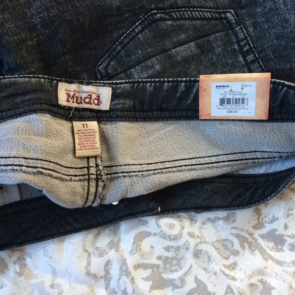 NWT Mudd Jeans Raw Edge Shorts - Picture 4 of 5